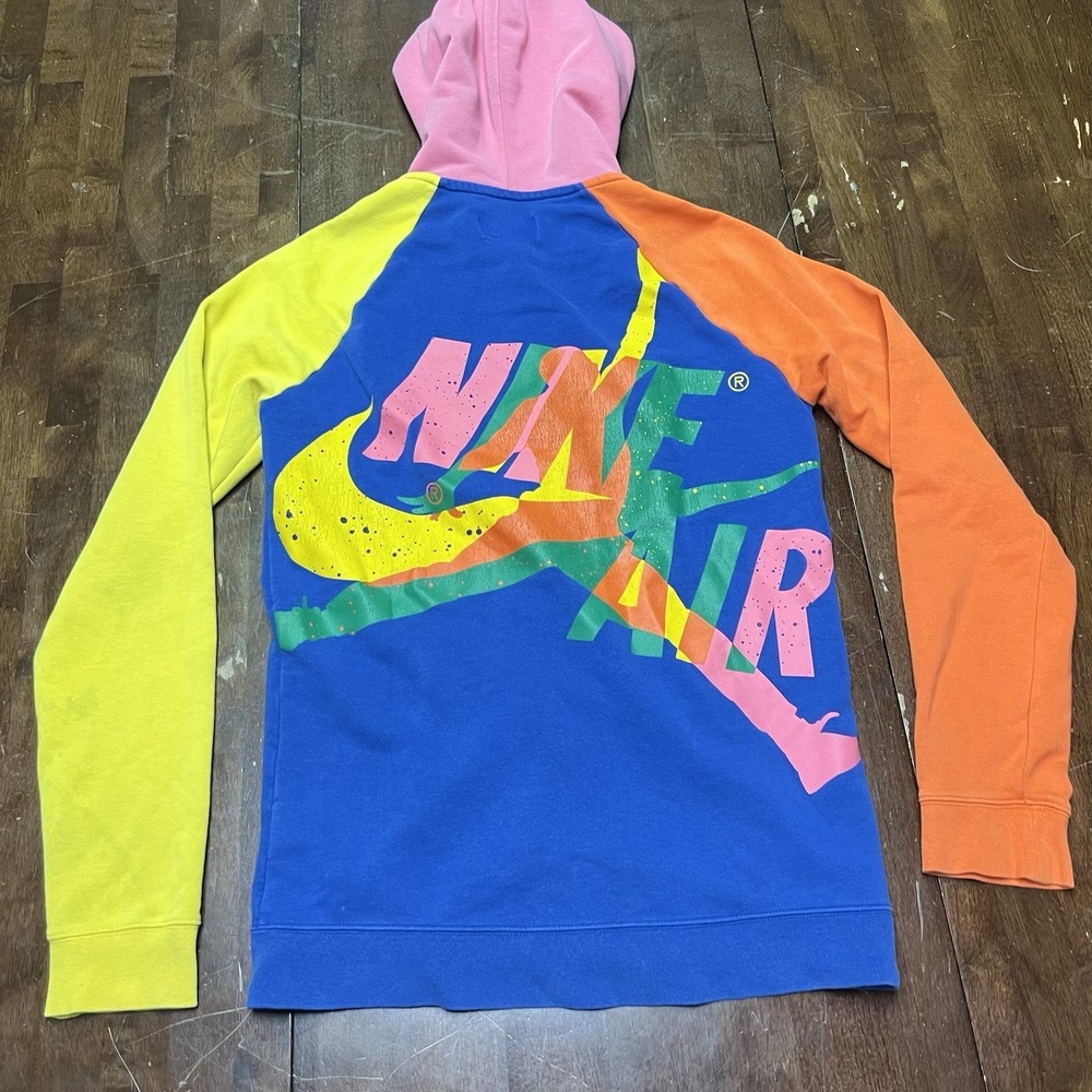 Mens NIKE Air Jordan‎ Jumpman Color Block Full Zip Hoodie Small Multicolor